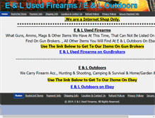 Tablet Screenshot of eandlusedfirearms.com